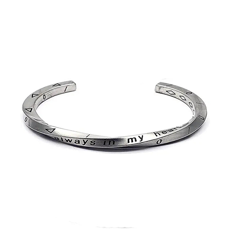 Wholesale Men's silver adjustable Viking pattern Bracelet